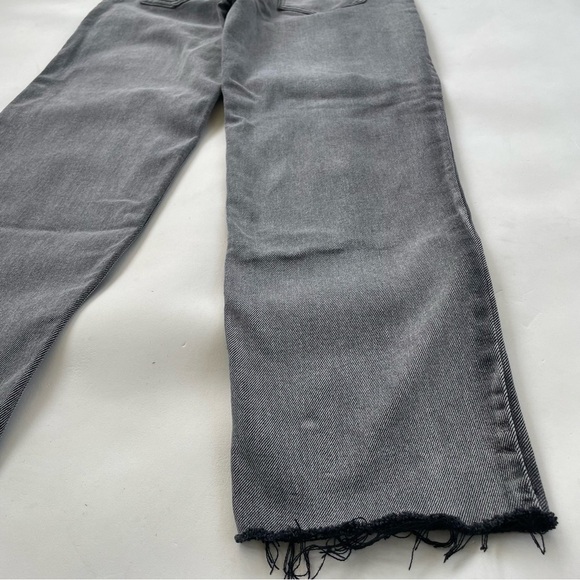 Sincerely Jules Faded Black Distressed High Rise Straight Jeans Size 3/26 - Picture 7 of 13